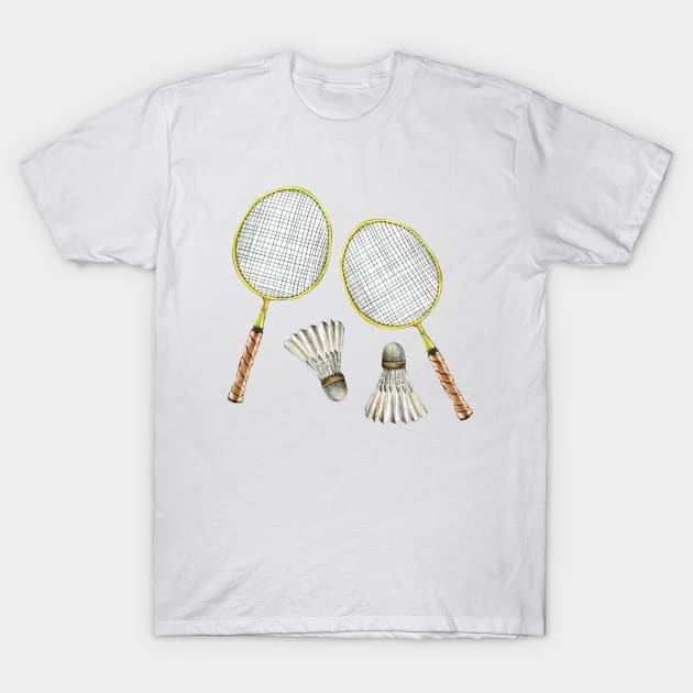 sport. badminton T-Shirt by lisenok